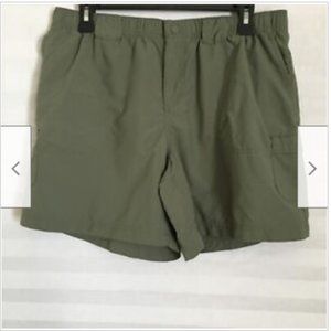 Columbia Men's Cargo Shorts Pockets Nylon Elastic Waist